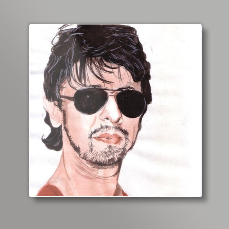 Sonu Nigam is a versatile singer Square Art Prints