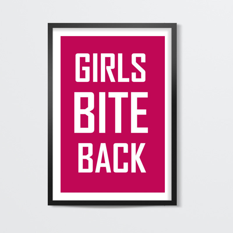 GIRLS BITE BACK Wall Art