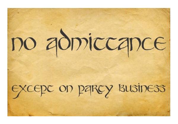 PosterGully Specials, Lord of the rings Bilbo Baggins quotes Wall Art