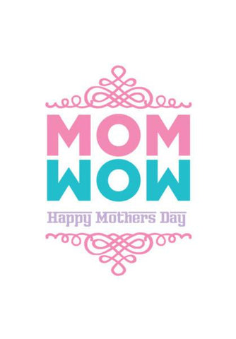 PosterGully Specials, Mom wow typography Wall Art