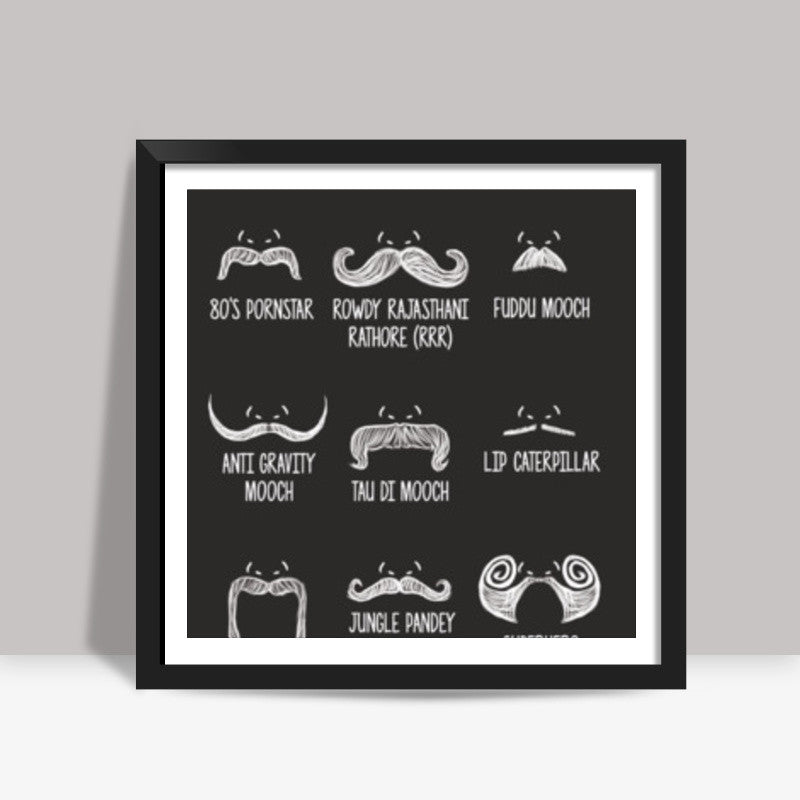 Types of Mooches Square Art Prints