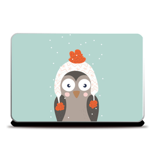 penguin with hat Laptop Skins