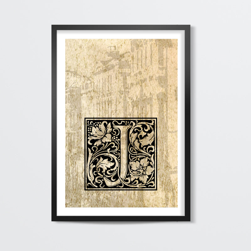 Ornate J Wall Art
