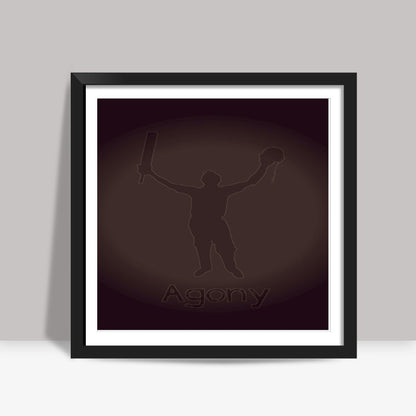 Agony after a 100 Square Art Prints