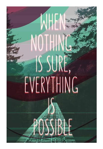 PosterGully Specials, when nothing is sure Wall Art