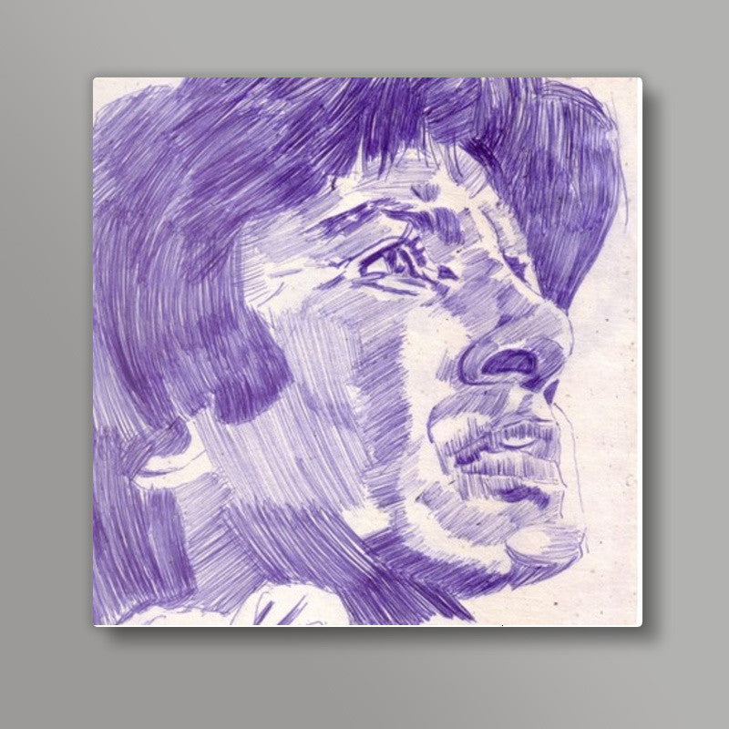 Bollywood superstar Amitabh Bachchan has his eyes set on the long run Square Art Prints