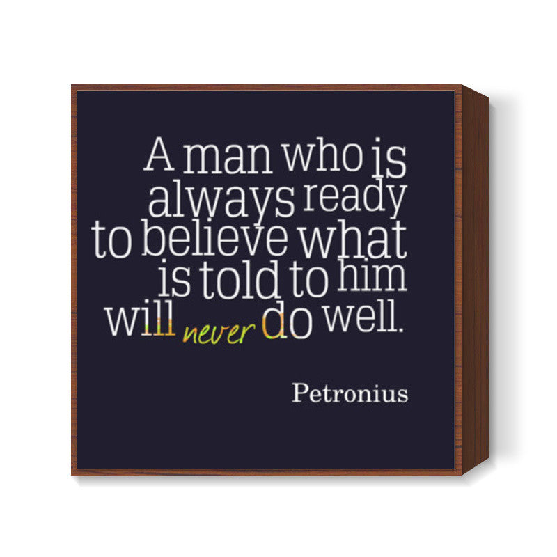 Office Poster - Belief Square Art Prints