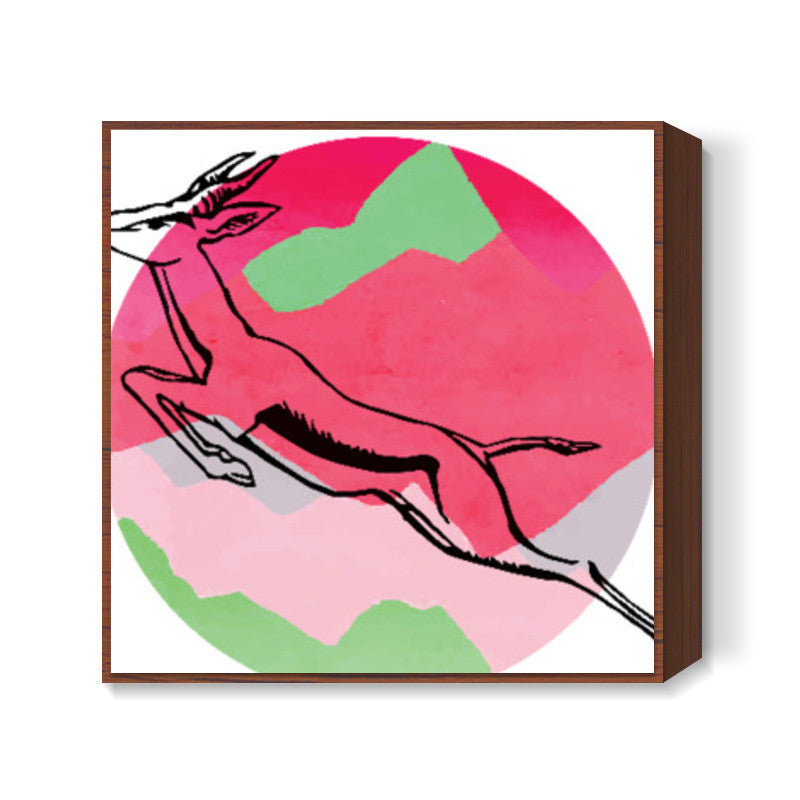 Over Moony Mountains Square Art | Lotta Farber