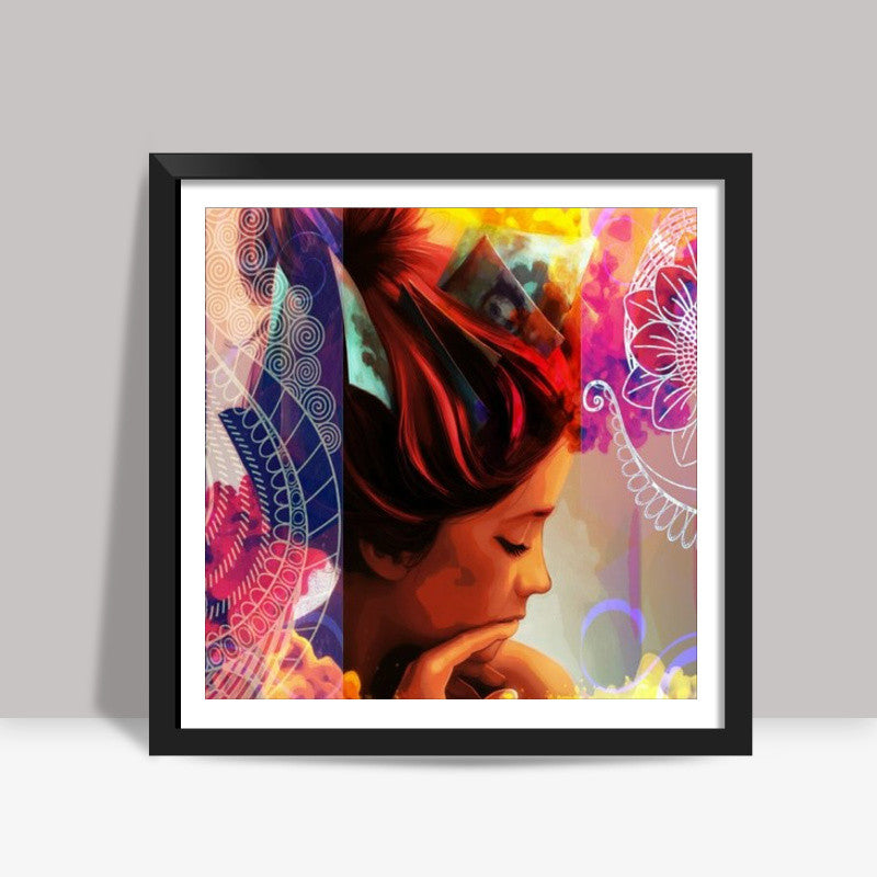 Mandal beauty Square Art Prints