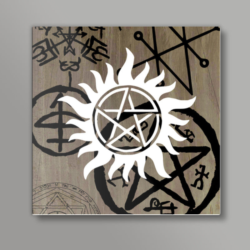 Supernatural Anti possession Square Art Prints