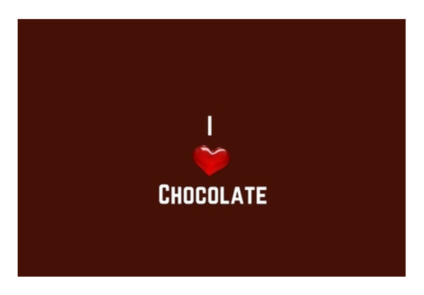 I Love Chocolate Art PosterGully Specials