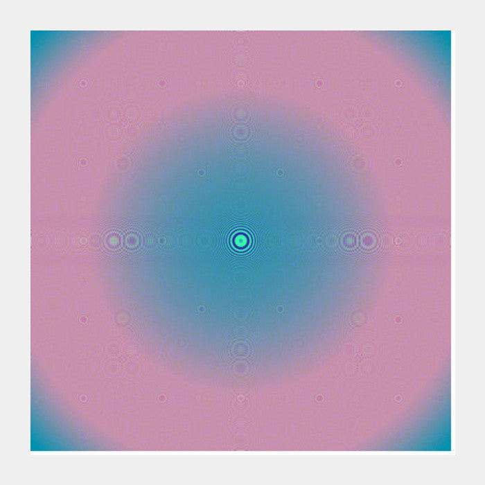 Square Art Prints, Push of Blue Square Art Prints