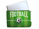 Football In The Center Of Ground Laptop Sleeves | #Footballfan