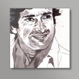 Bollywood star Shashi Kapoor- I smile; therefore I am Square Art Prints