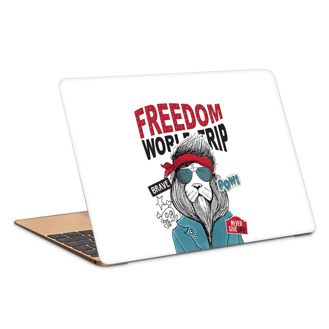 Cool Lion In Aviators Artwork Laptop Skin