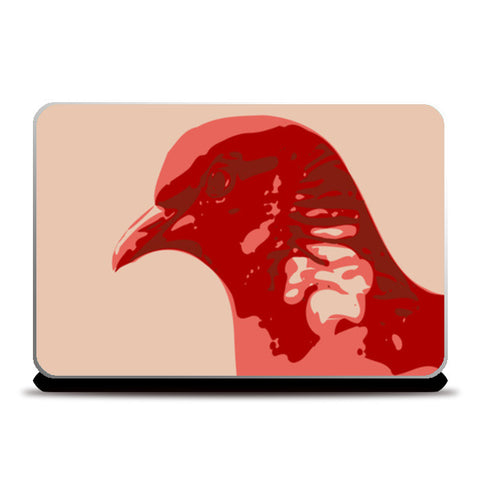 Laptop Skins, Abstract pegion red Laptop Skin