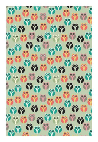PosterGully Specials, Seamless Abstract Pattern With Owl Wall Art