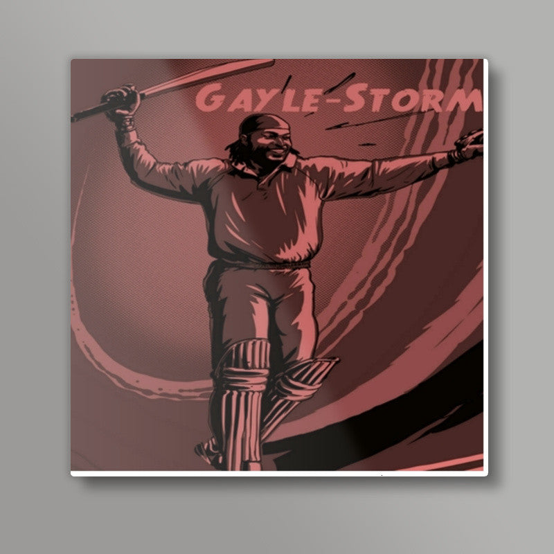Chris Gayle Square Art Prints