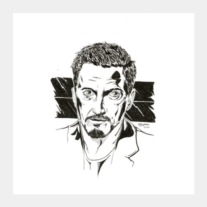 Robert Downey Jr. Artwok Square Art Prints PosterGully Specials