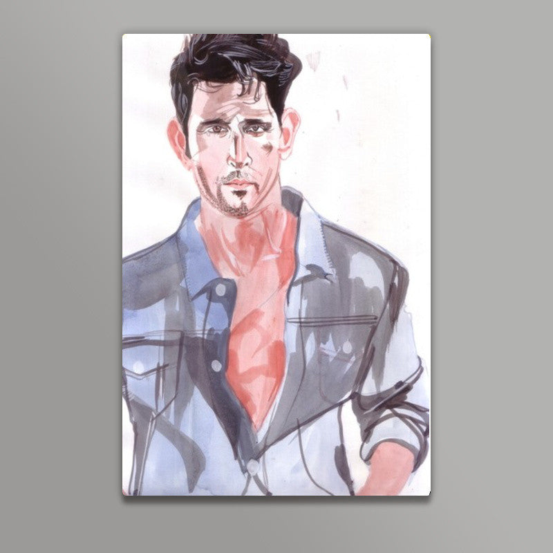 Hrithik Roshan is a dedicated actor Wall Art