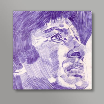 Bollywood superstar Amitabh Bachchan has his eyes set on the long run Square Art Prints