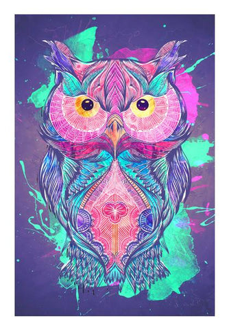 PosterGully Specials, The night owl watercolour digital Wall Art