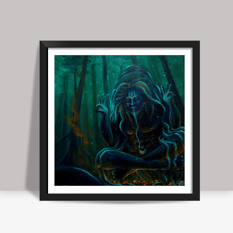 Om Namah Shivaya - Painting Square Art Prints