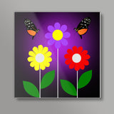 When Blooming Square Art Prints
