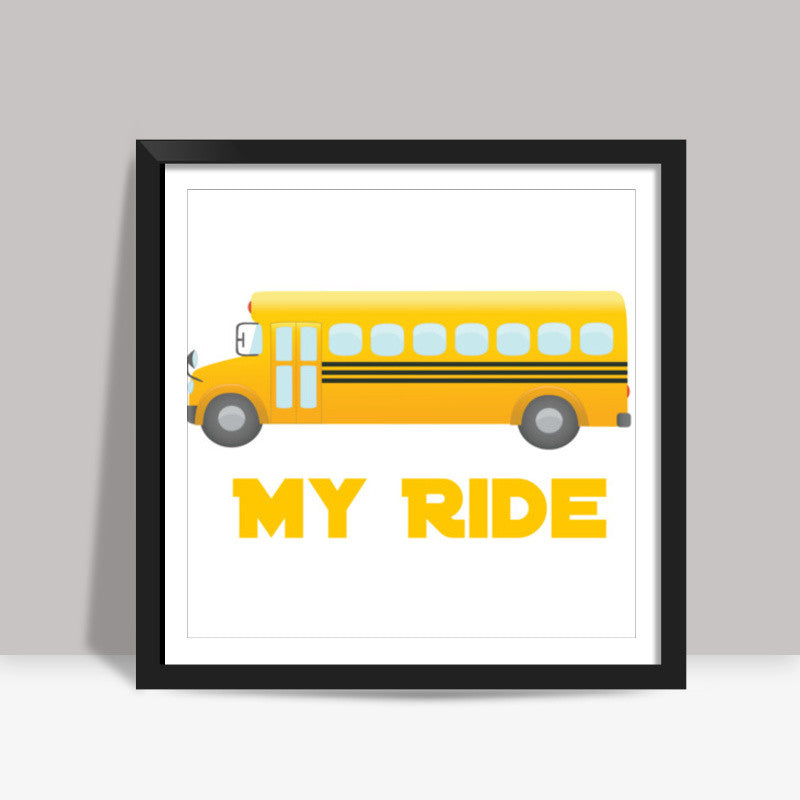 Bus ride Square Art Prints