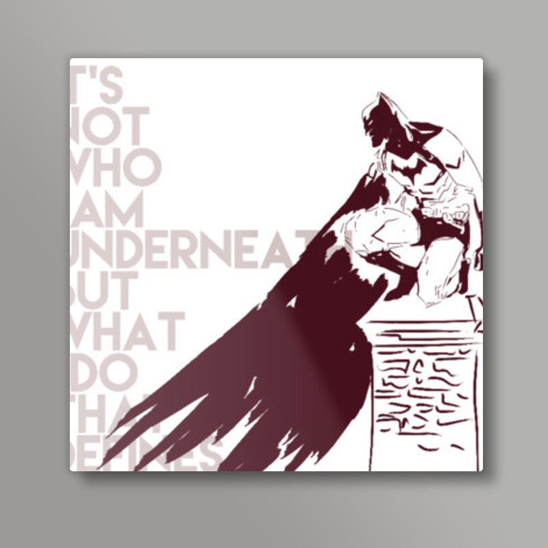 Batman Sketch Square Art Prints