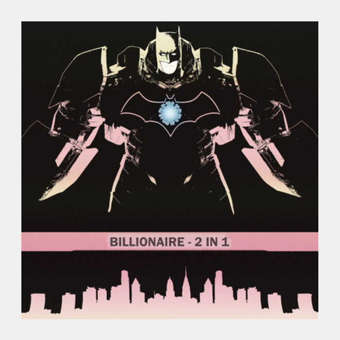 Square Art Prints, Billionaire 2 in 1 - Iron Bat Square Art Prints