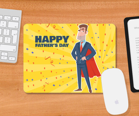 Super Dad With Superhero Look Fathers Day | #Fathers Day Special  Mousepad