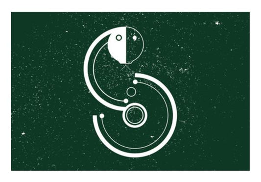 PosterGully Specials, Chinese zodiac sign snake Wall Art