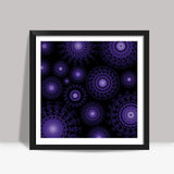Purple Spirograph Square Art Prints