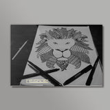 The unharmed lion Wall Art