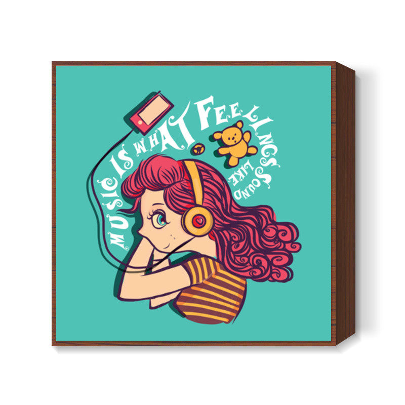 music love Square Art Prints