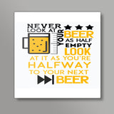 Beer Humour Quote Square Art Prints