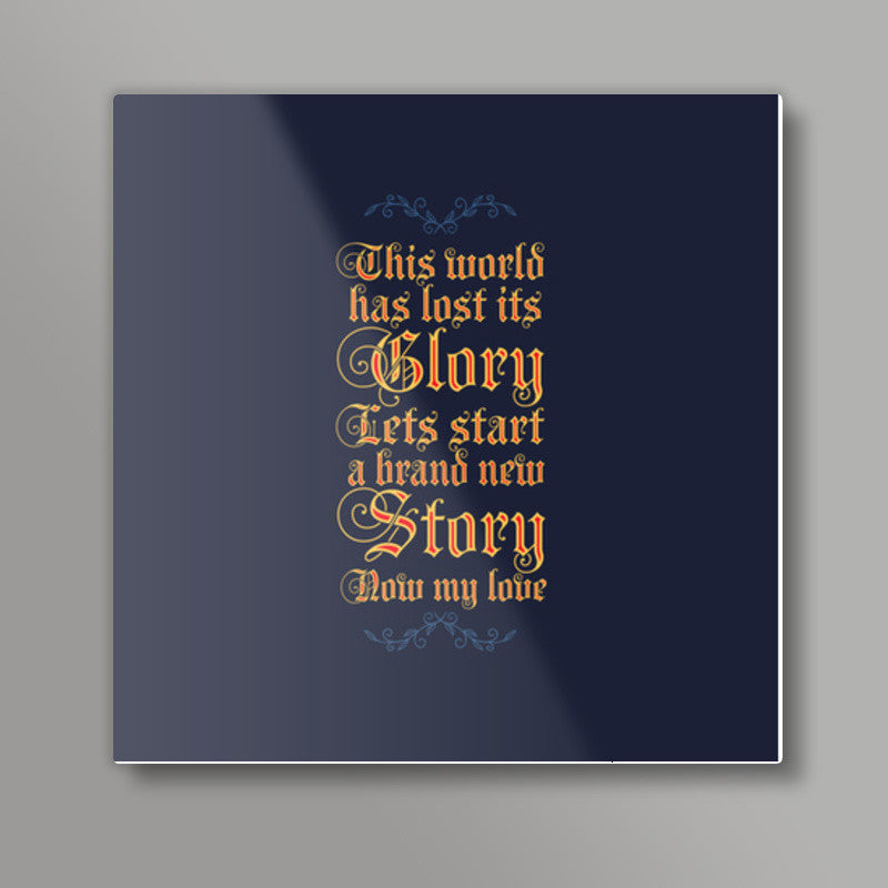 A new story Square Art Prints