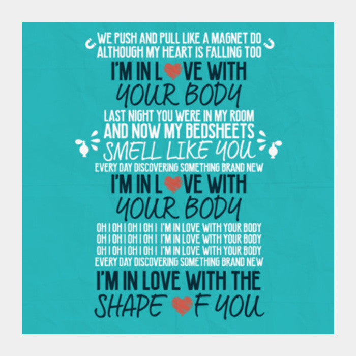 Shape of You by Ed Sheeran Square Art Prints