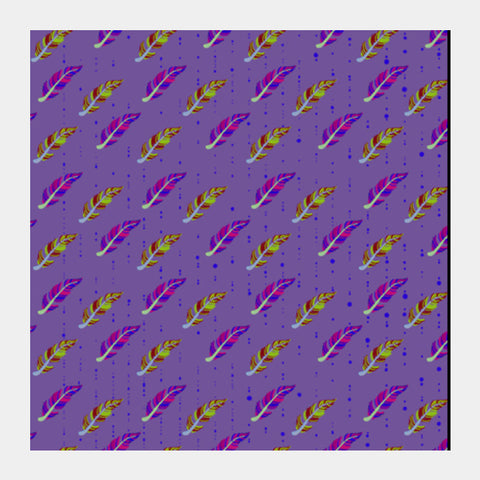 Feather pattern Square Art Prints
