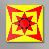 Triangle Star Square Art Prints