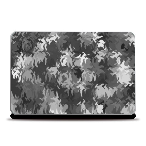 Grey Camouflage Cool Digital Pattern Laptop Skins