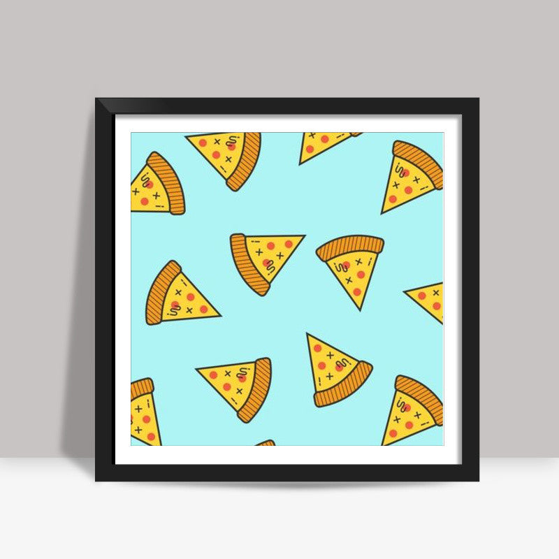 Pizza Square Art Prints