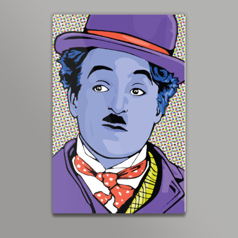 charlie chaplin Minimal Design Wall Art