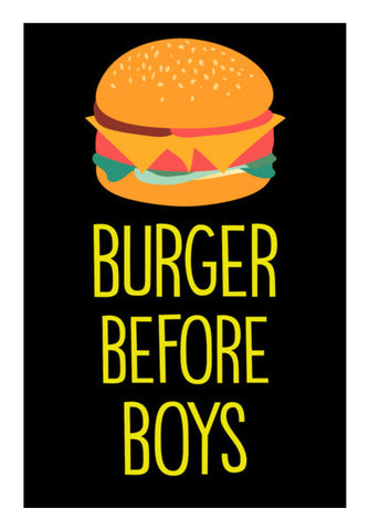 Burger Before Boys Wall Art