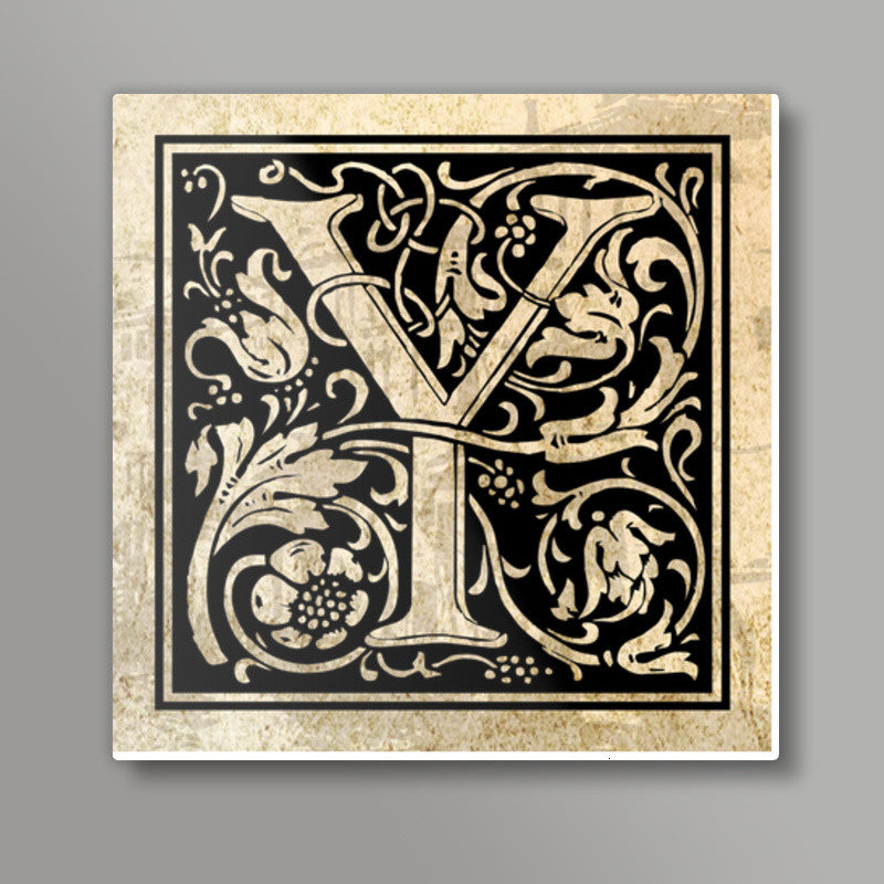 Ornate Y Square Art Prints