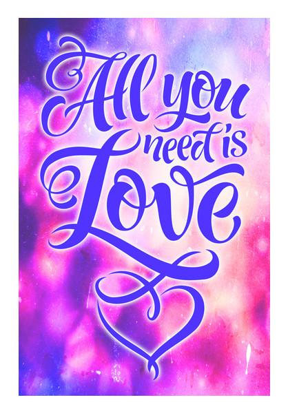 PosterGully Specials, All You Need is Love Wall Art