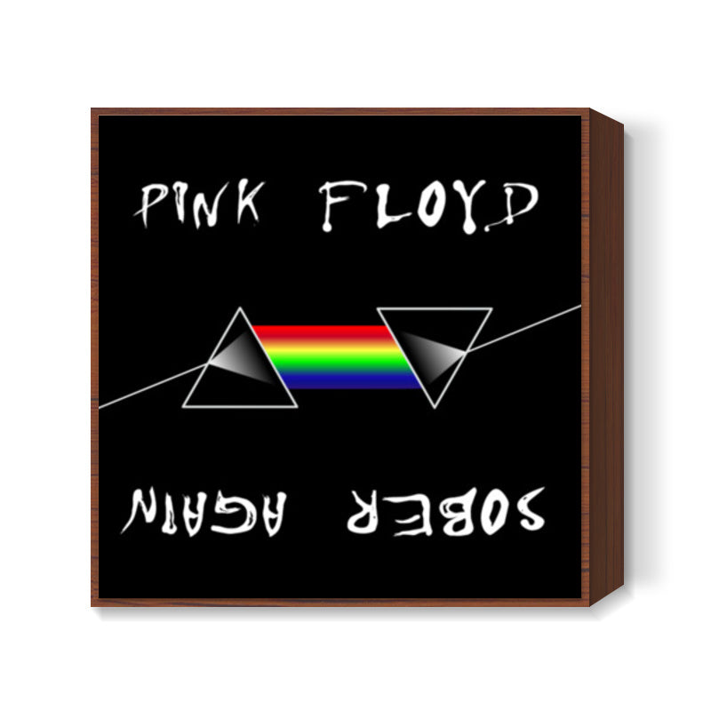 Pink Floyd Sober Again Square Art Prints
