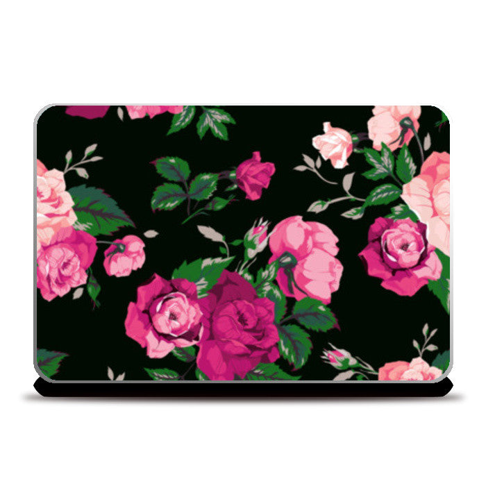 vector rose art  Laptop Skins