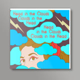 Clouds in the Head Square Art Prints